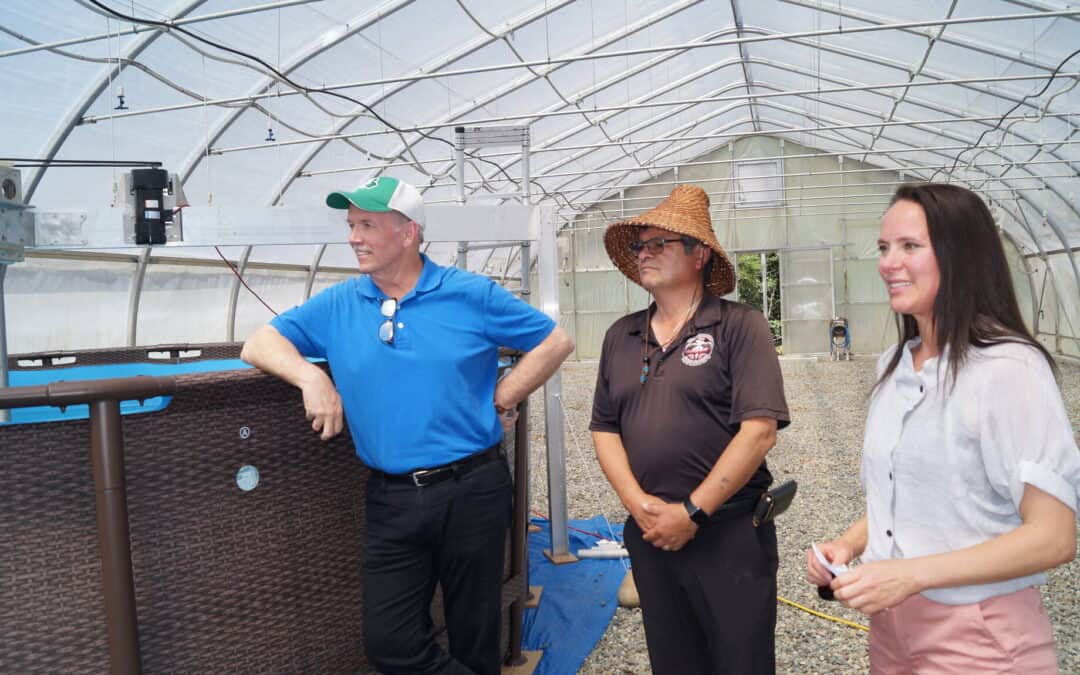 BC Premier Tours the Synergraze Site